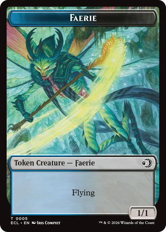 Faerie // Goblin Double-Sided Token [Lorwyn Eclipsed Tokens]