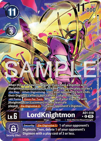LordKnightmon [AD1-018] (Alternate Art) [Advanced Booster Digimon Generation]