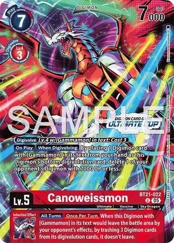 Canoweissmon [BT21-022] (Ultimate Cup 26-27 Season 1 Top 4) [World Convergence]