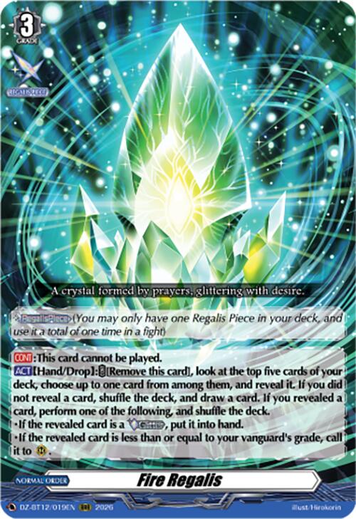 Fire Regalis (DZ-BT12/019EN) [Chasm of Lost Souls]
