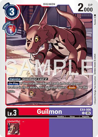 Guilmon [EX4-006] (Foil Reprint) [Advanced Booster Digimon Generation]