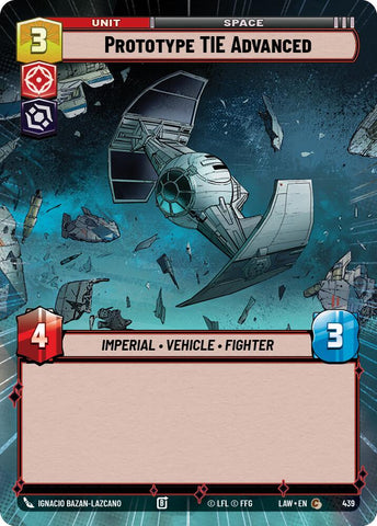 Prototype TIE Advanced (439) (Hyperspace) (439) [A Lawless Time]
