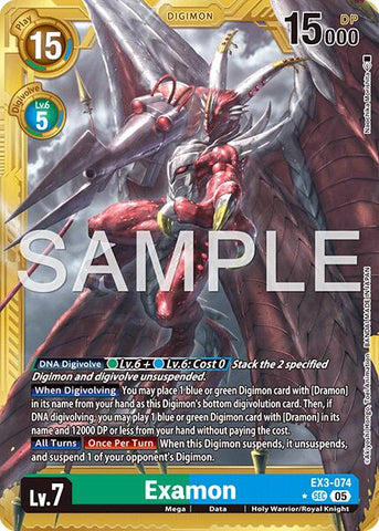 Examon [EX3-074] (Gold Border) [Advanced Booster Digimon Generation]