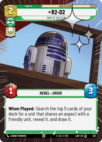 R2-D2 - Part of the Plan (647) (Hyperspace Foil) (647) [A Lawless Time]