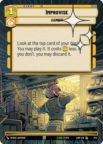 Improvise (744) (Hyperspace Foil) (744) [A Lawless Time]