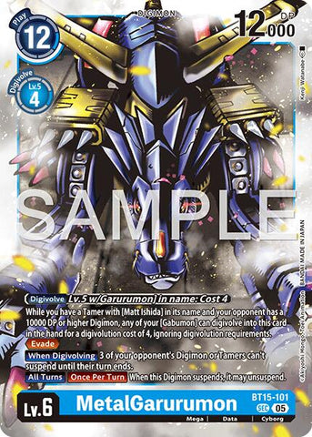 MetalGarurumon [BT15-101] (Reprint) [Advanced Booster Digimon Generation]