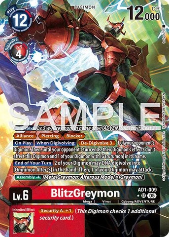 BlitzGreymon [AD1-009] (Alternate Art) [Advanced Booster Digimon Generation]