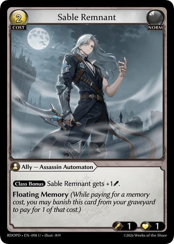 Sable Remnant (098) [Radiant Origins: Pantheon]