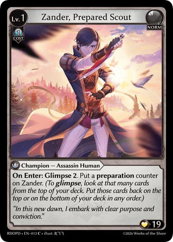 Zander, Prepared Scout (013) [Radiant Origins: Pantheon]