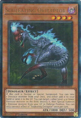 Souleating Oviraptor (Ultimate Rare) [RA05-EN011] Ultimate Rare