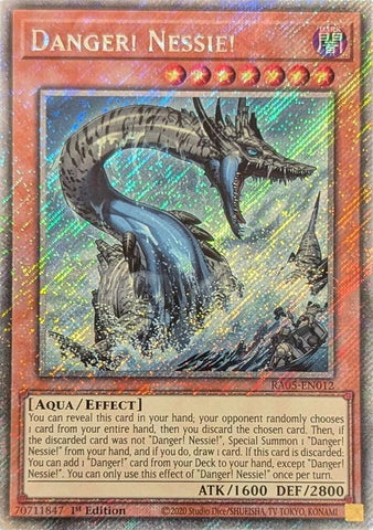 Danger! Nessie! (Platinum Secret Rare) [RA05-EN012] Platinum Secret Rare