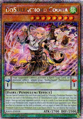 DoSolfachord Coolia (Platinum Secret Rare) [RA05-EN018] Platinum Secret Rare