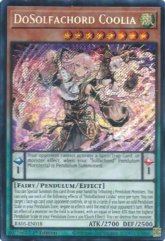 DoSolfachord Coolia (Secret Rare) [RA05-EN018] Secret Rare