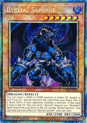 Bystial Saronir (Platinum Secret Rare) [RA05-EN023] Platinum Secret Rare