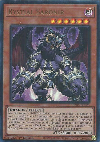 Bystial Saronir (Ultra Rare) [RA05-EN023] Ultra Rare