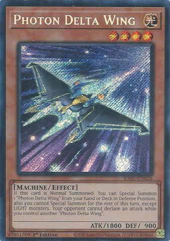 Photon Delta Wing (Secret Rare) [RA05-EN026] Secret Rare