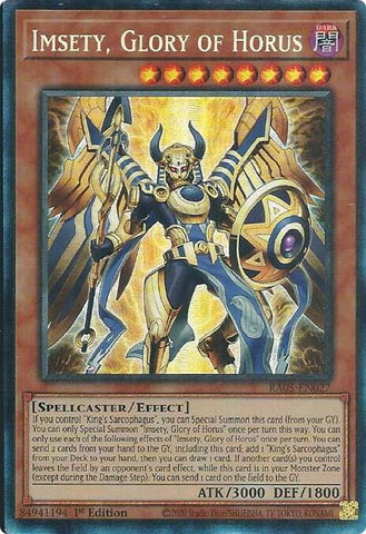 Imsety, Glory of Horus (Collector's Rare) [RA05-EN027] Collector's Rare