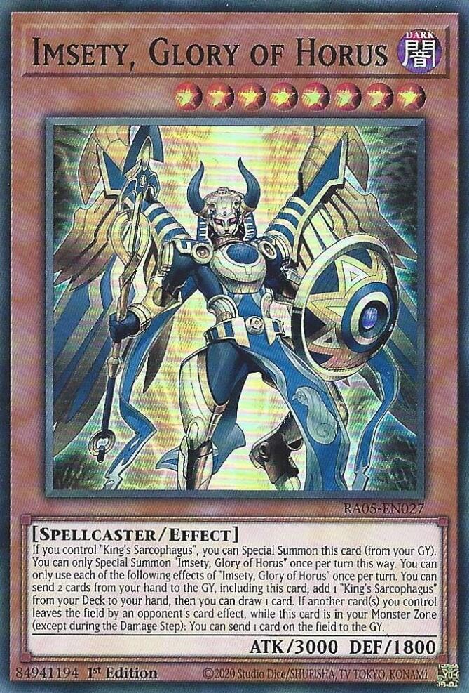 Imsety, Glory of Horus [RA05-EN027] Super Rare