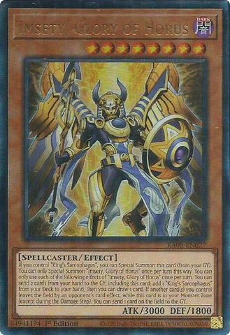 Imsety, Glory of Horus (Ultimate Rare) [RA05-EN027] Ultimate Rare