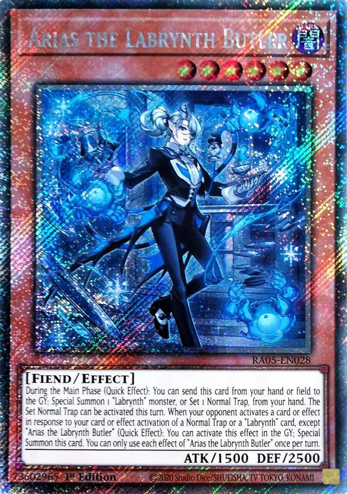Arias the Labrynth Butler (Platinum Secret Rare) [RA05-EN028] Platinum Secret Rare
