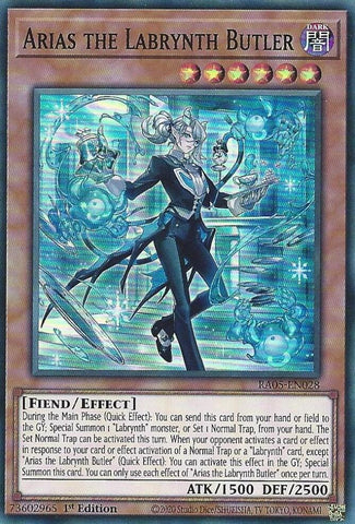 Arias the Labrynth Butler [RA05-EN028] Super Rare
