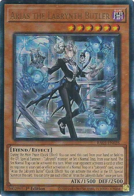 Arias the Labrynth Butler (Ultimate Rare) [RA05-EN028] Ultimate Rare