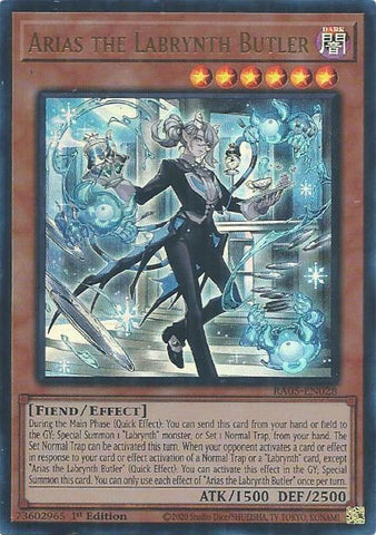 Arias the Labrynth Butler (Ultra Rare) [RA05-EN028] Ultra Rare