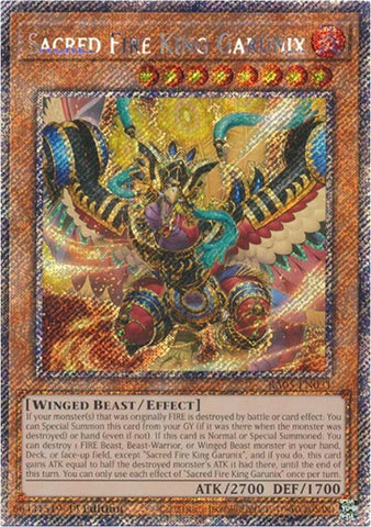 Sacred Fire King Garunix (Platinum Secret Rare) [RA05-EN031] Platinum Secret Rare