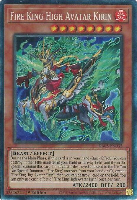 Fire King High Avatar Kirin (Collector's Rare) [RA05-EN032] Collector's Rare