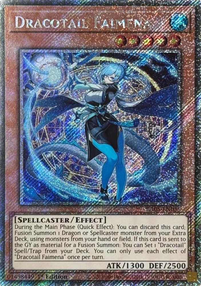 Dracotail Faimena (Platinum Secret Rare) [RA05-EN035] Platinum Secret Rare