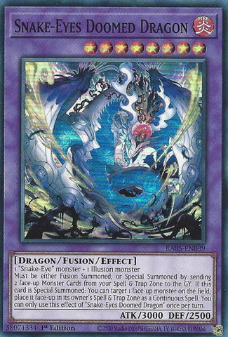 Snake-Eyes Doomed Dragon [RA05-EN039] Super Rare