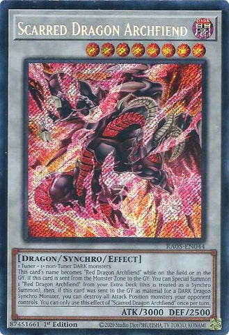 Scarred Dragon Archfiend (Secret Rare) [RA05-EN044] Secret Rare
