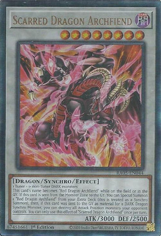 Scarred Dragon Archfiend (Ultimate Rare) [RA05-EN044] Ultimate Rare