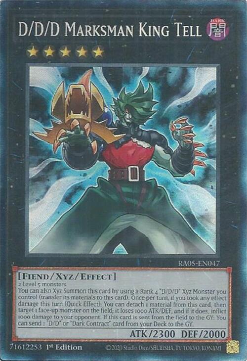 D/D/D Marksman King Tell (Collector's Rare) [RA05-EN047] Collector's Rare