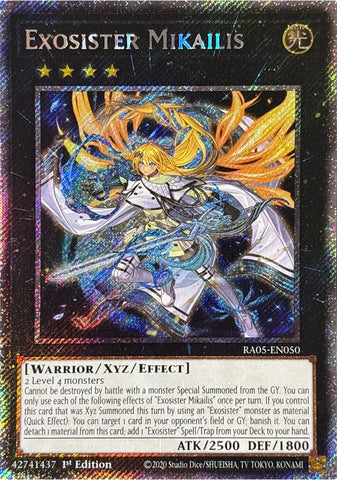 Exosister Mikailis (Platinum Secret Rare) [RA05-EN050] Platinum Secret Rare