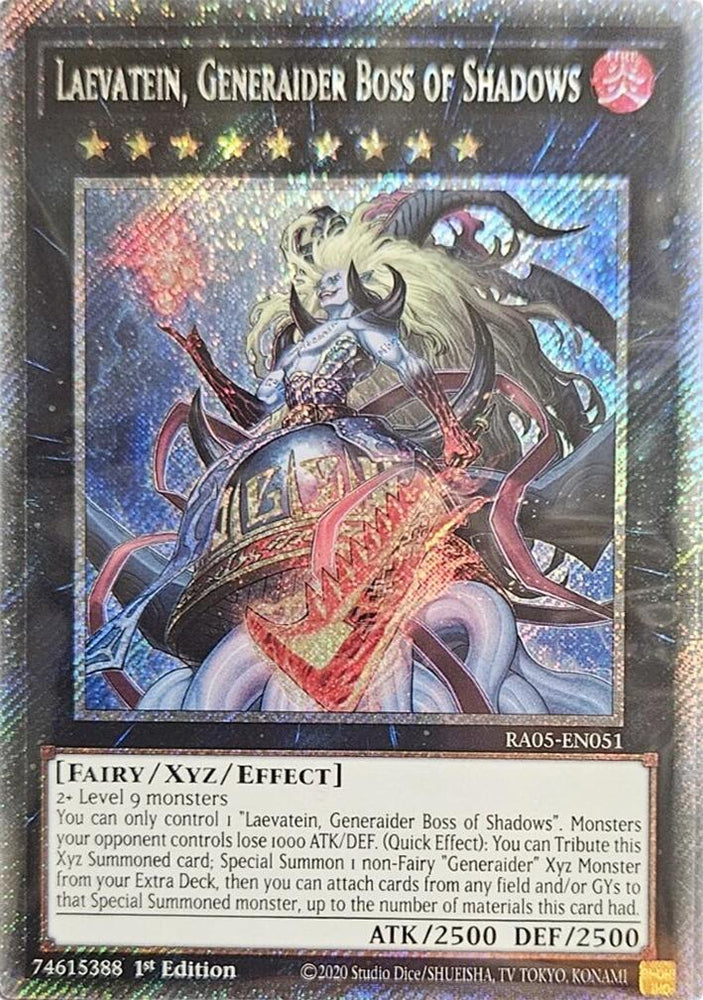 Laevatein, Generaider Boss of Shadows (Platinum Secret Rare) [RA05-EN051] Platinum Secret Rare