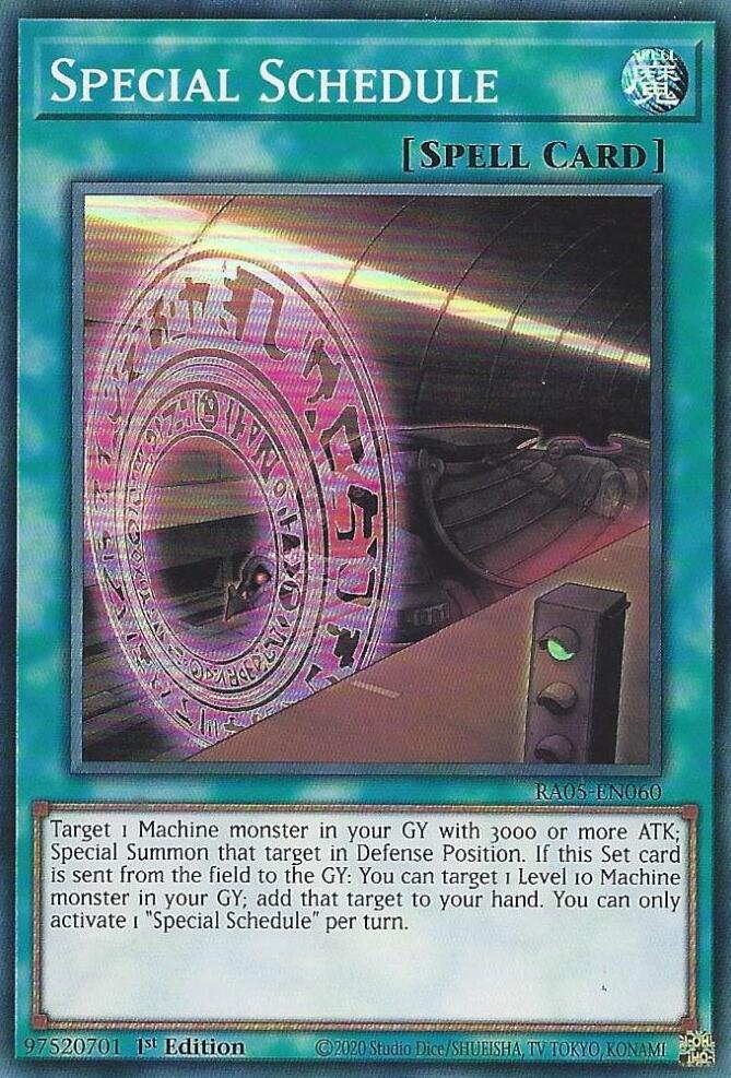 Special Schedule [RA05-EN060] Super Rare