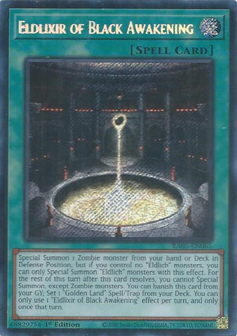 Eldlixir of Black Awakening (Secret Rare) [RA05-EN065] Secret Rare