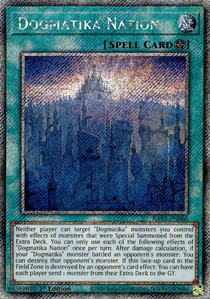 Dogmatika Nation (Platinum Secret Rare) [RA05-EN066] Platinum Secret Rare