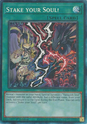 Stake your Soul! (Collector's Rare) [RA05-EN069] Collector's Rare