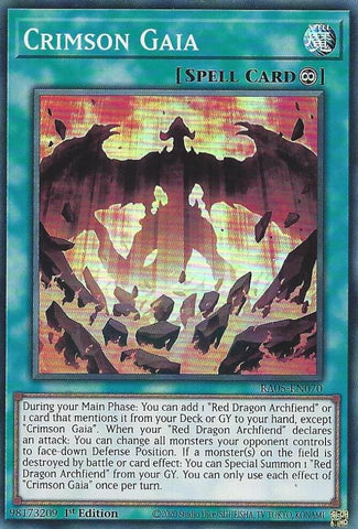 Crimson Gaia [RA05-EN070] Super Rare