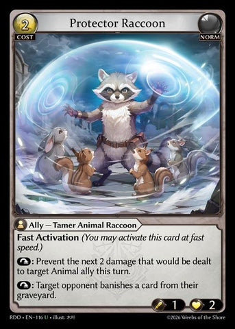 Protector Raccoon (116) [Radiant Origins]