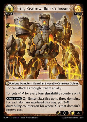 Tor, Realmwalker Colossus (370) [Radiant Origins]