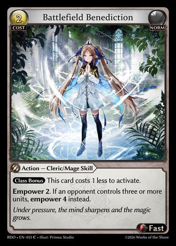 Battlefield Benediction (Curio Foil) (55) [Radiant Origins]