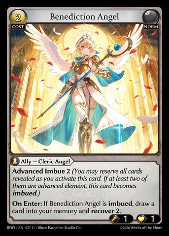 Benediction Angel (Curio Foil) (57) [Radiant Origins]