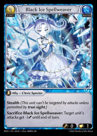 Black Ice Spellweaver (Curio Foil) (208) [Radiant Origins]
