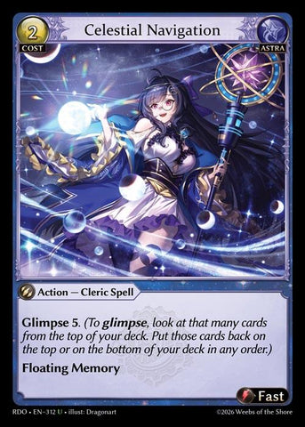 Celestial Navigation (Curio Foil) (312) [Radiant Origins]