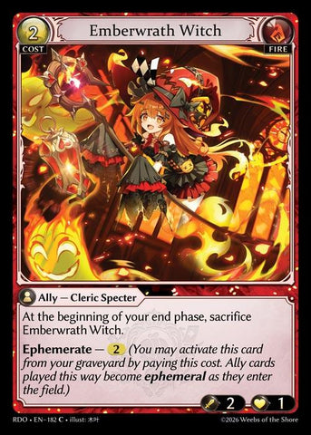 Emberwrath Witch (Curio Foil) (182) [Radiant Origins]