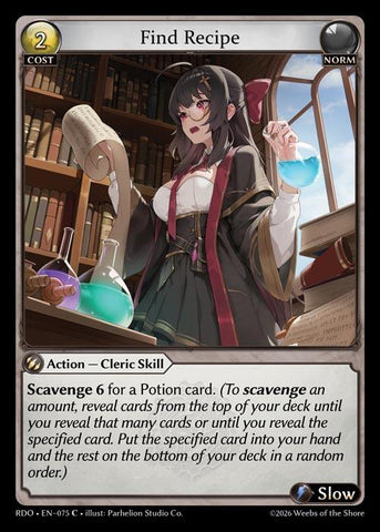 Find Recipe (Curio Foil) (75) [Radiant Origins]