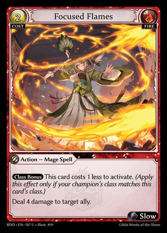 Focused Flames (Curio Foil) (187) [Radiant Origins]